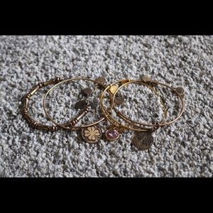 Four Alex and Ani Bracelets